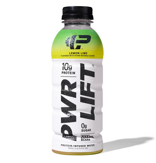 A single bottle of PWR LIFT Lemon Lime